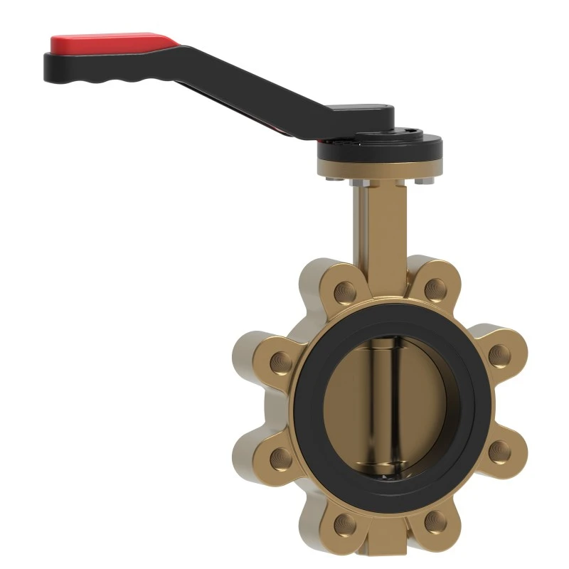 AL Bronza Lug Gofretli Butterfly Valve