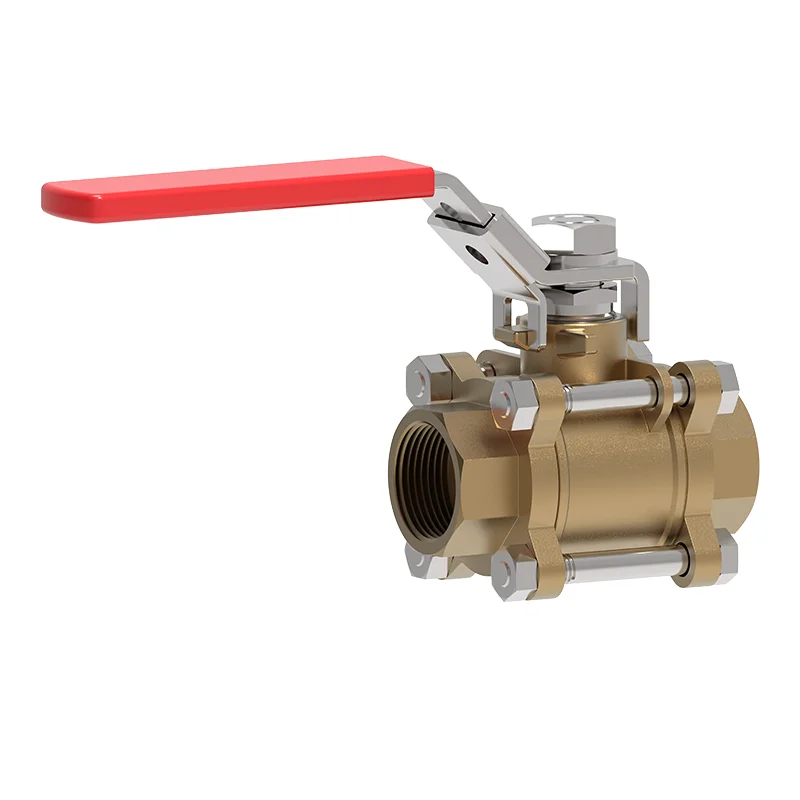 Bronz uch qismli NPT Ball Valve
